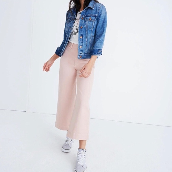 NWT MADEWELL Emmett crop pants (pink) - Picture 1 of 6